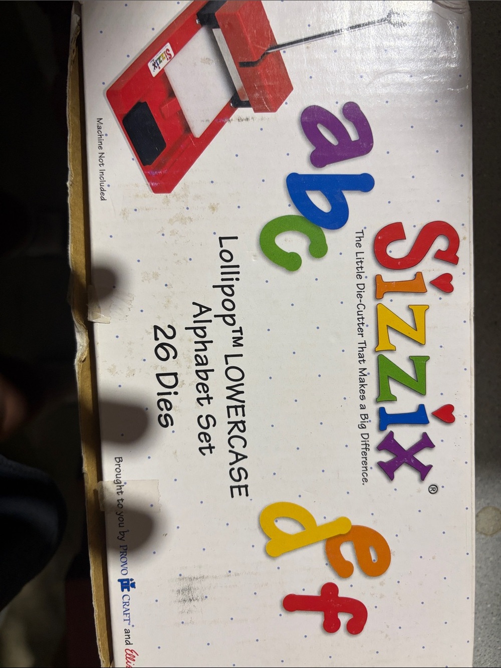 Sizzix Lollipop Lowercase Alphabet Dies - Multicolored Letters